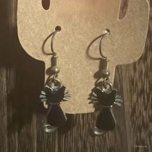 Black Cat Earrings